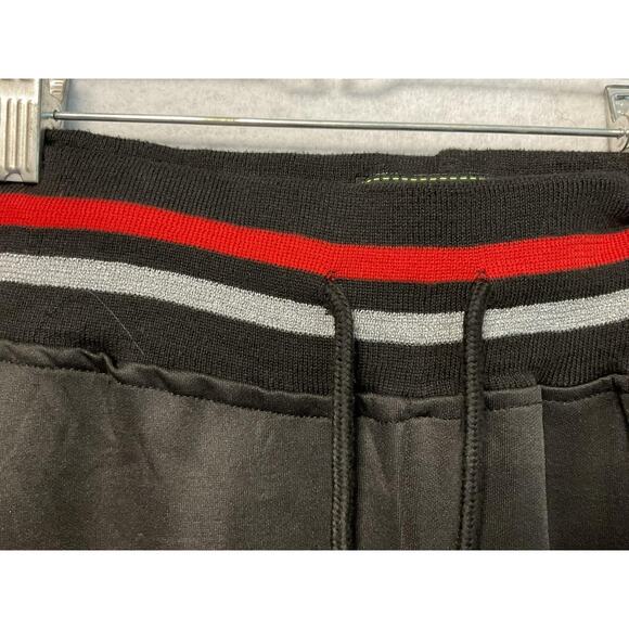 Sacred Crown Pants Mens 4XL Black Red Track Joggers Athletic Side Stripe Cuffed - Picture 3 of 12